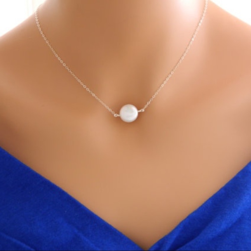 Coin Pearl Necklace